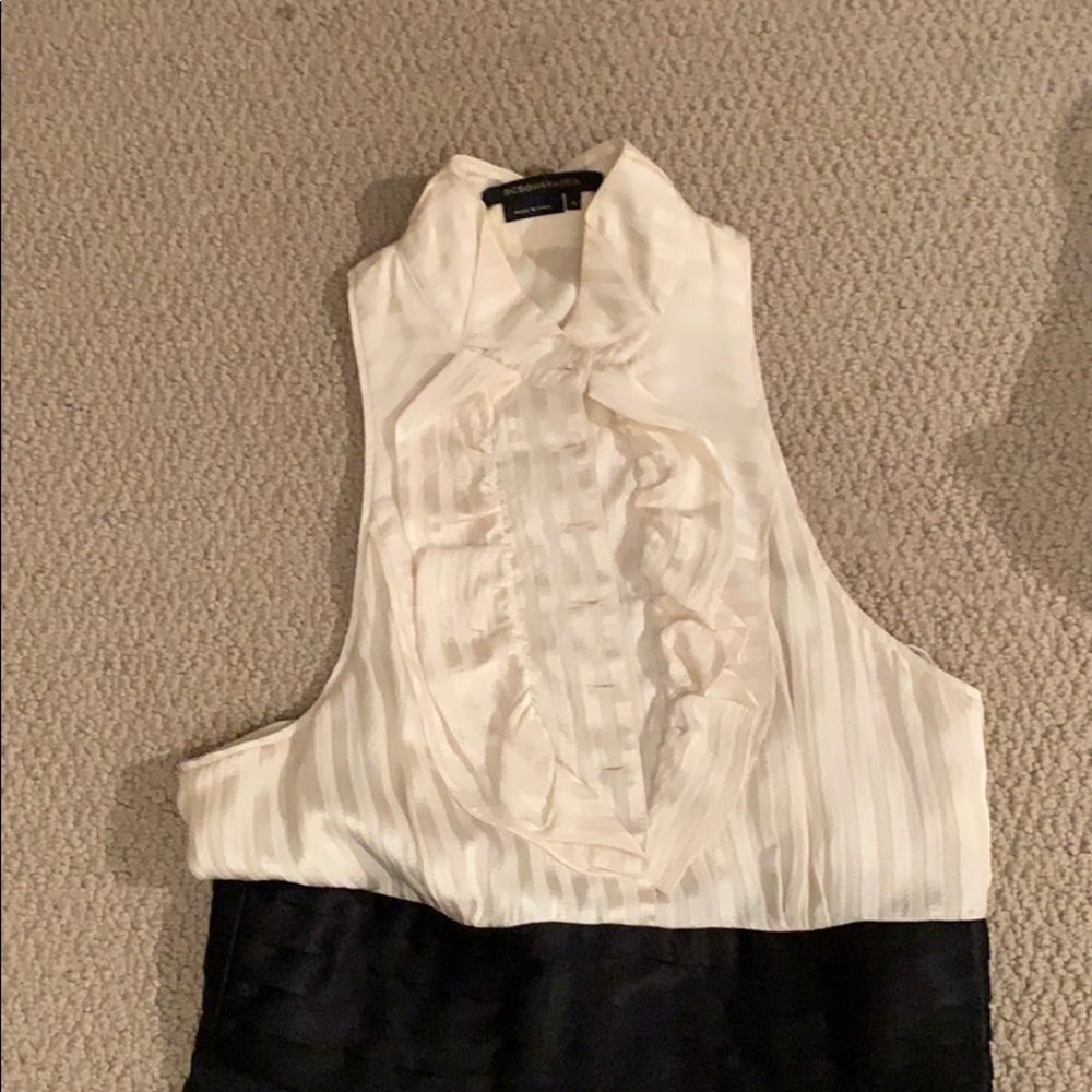 Black and cream BCBG dress